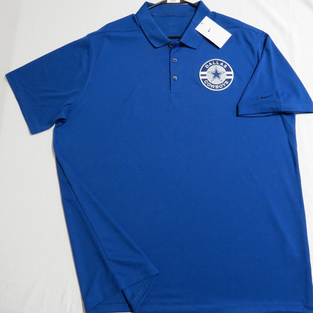 NEW XL-2XL Cowboys Nike Dri-Fit Men’s db #91U Polo Shirt
